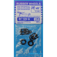 Rubber wheels for Bf 109 G, version A