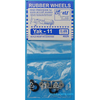 Rubber wheels for Yak-11