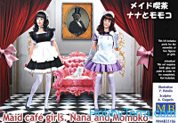 Maid cafe girls. Nana and Momoko