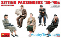 Sitting passengers, 1930-40th
