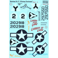 Decal 1/48 for B-17 Flying Fortress, Part 2