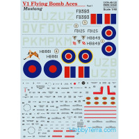Decal 1/48 for Mustang V1 