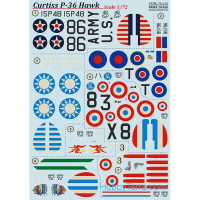 Decal 1/72 for Curtiss P-36 Hawk