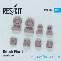 Wheels set 1/72 for British Phantom
